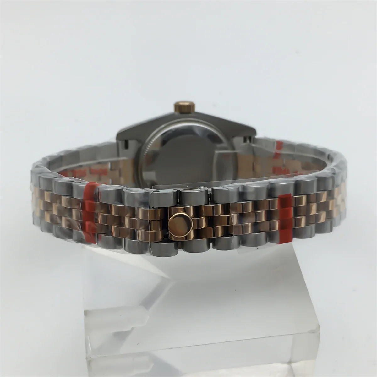 BLIGER 31 мм двухцветные женские часы из розового золота NH05 с сапфировым стеклом Sunburst