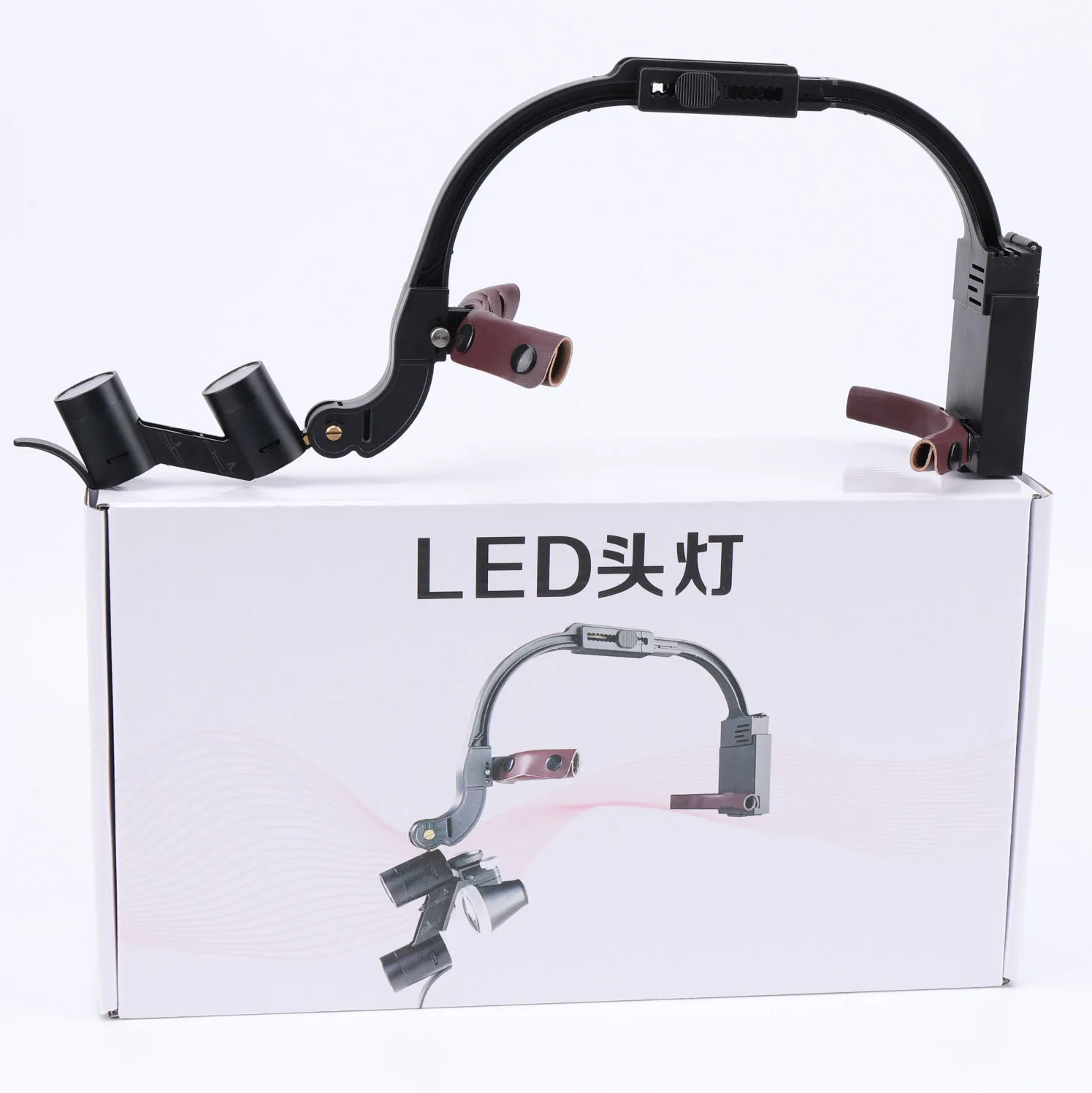 

2.5X 3.5X Dental Binocular Magnifier Medical Surgical Head Lamp LED Headlight Dentist Loupes Tools