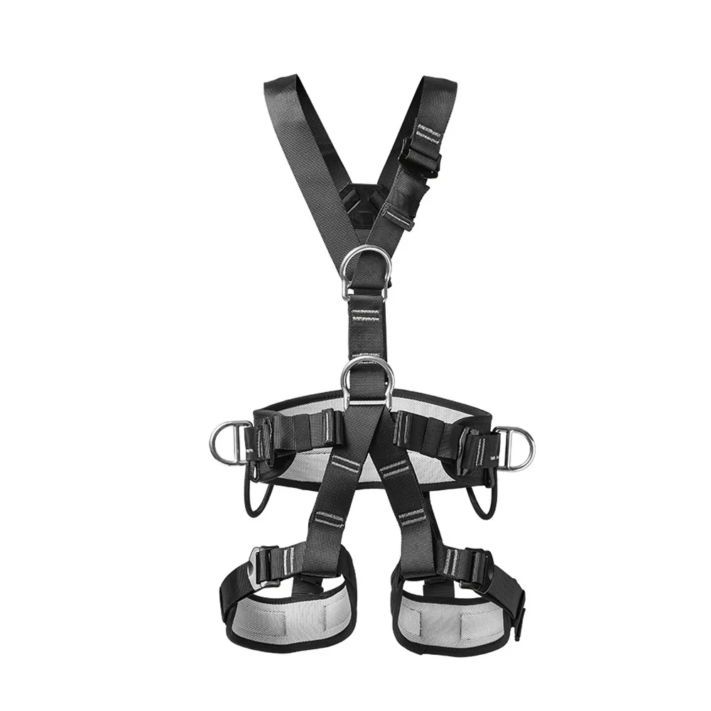 

Outdoor Mountaineering Climbing Full Body Safety Belt Aerial Work Harness Rescue Anti Fall Protective Gear