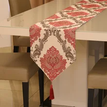 Proud Rose Simple New Chinese Style Cotton  Linen Table Flag European-style Bed End Coffee Table Runners  Wedding (4)