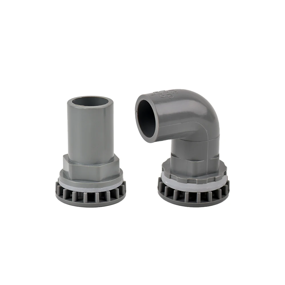 

I.D 20~25mm PVC Pipe Straight Aquarium Fish Tank Joint Home DIY Water Supply Tube Drain Fittings Drainage Elbow Connector
