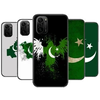 pakistan flag phone case for xiaomi redmi poco f1 f2 f3 x3 pro m3 9c 10t lite nfc black cover silicone back prett mi 10 ultra co