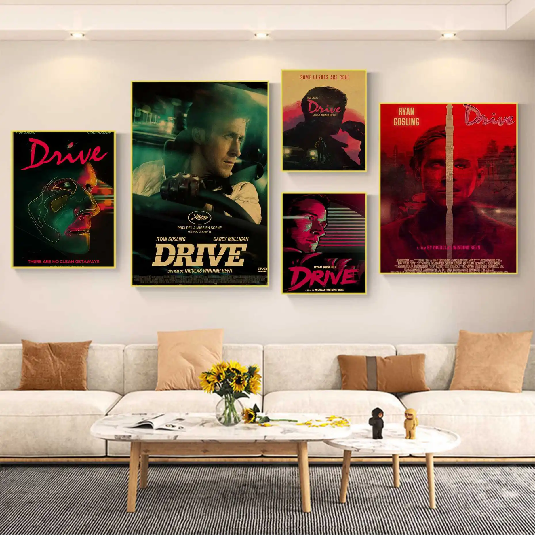 

Ryan Gosling Classic Anime Poster For Living Room Bar Decoration Wall decor