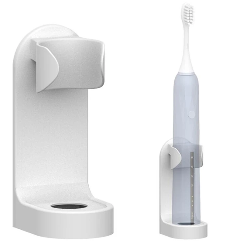

1 Piece Traceless Stand Toothbrush Holder Electric Wall Mount Stand Space Saver Creative Toothbrush Organizer Brand New