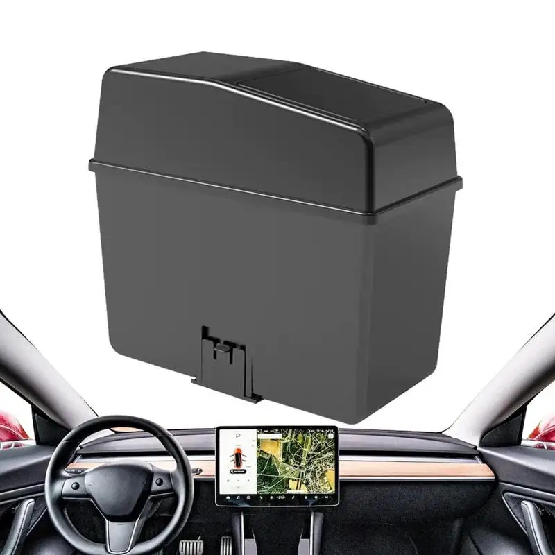 

Universal Organizer Car Trash Bin Auto Garbage Dust Case Storage Box Hanging Trash Can Waterproof Garbage Container With Lid