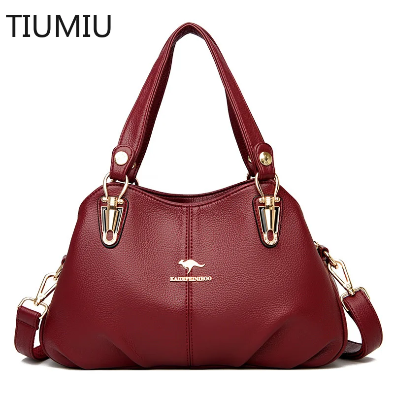 

2021 New Women Soft PU Leather Handbags Large Capacity Shoulder Messenger Bags Luxury Handbags Women Bags Designer Tote Bag
