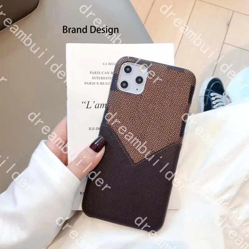 

Fashion Card Pocket Wallet Brand Phone Case for IPhone 13 12 Mini 11 Pro XS Max XR X 10 8 7 Plus SE2020 SE2 Shell Back Cover