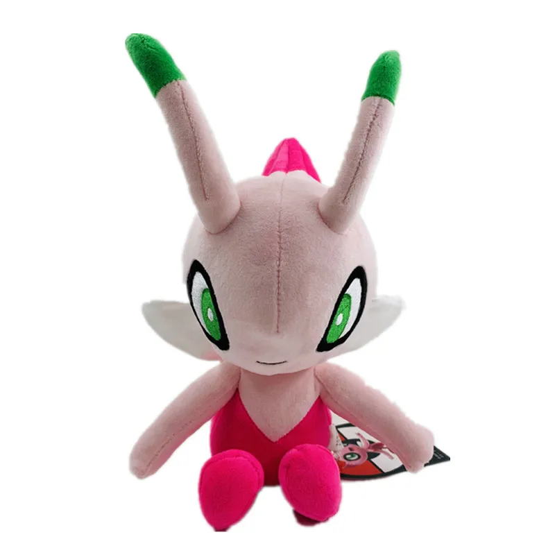 

25cmKawaii Pokémon Celebi Cute Plush Toys Children's Cartoon Animation Dolls Boys Girls Birthday Christmas Gifts Home Decoration