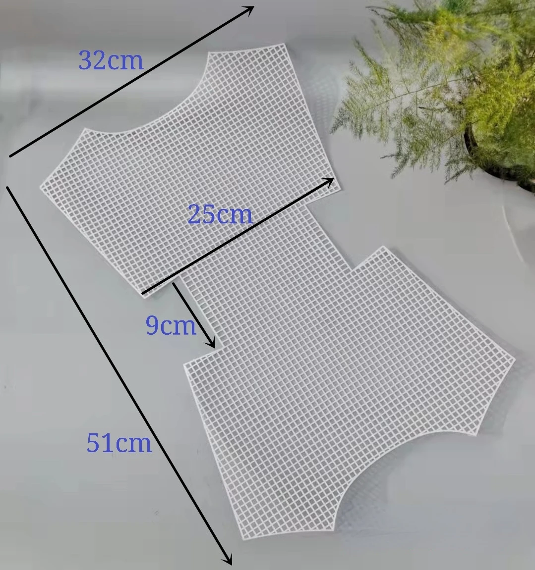 

Plastic Mesh Cloth Hook Bags Thread Hook Bag DIY Latch Hook Bags Handcraft Grid Hook Crafts Bag Rete Per Borse Fai Da Te