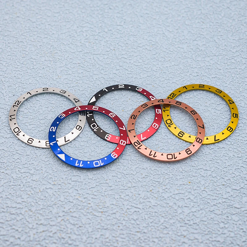 Seiko 38mm Aluminum Bezel Insert Ring Fits SKX007 SKX009 SKX011 SKX171 SRPD Watch Case Waterproof Men Watch Repair Bezel