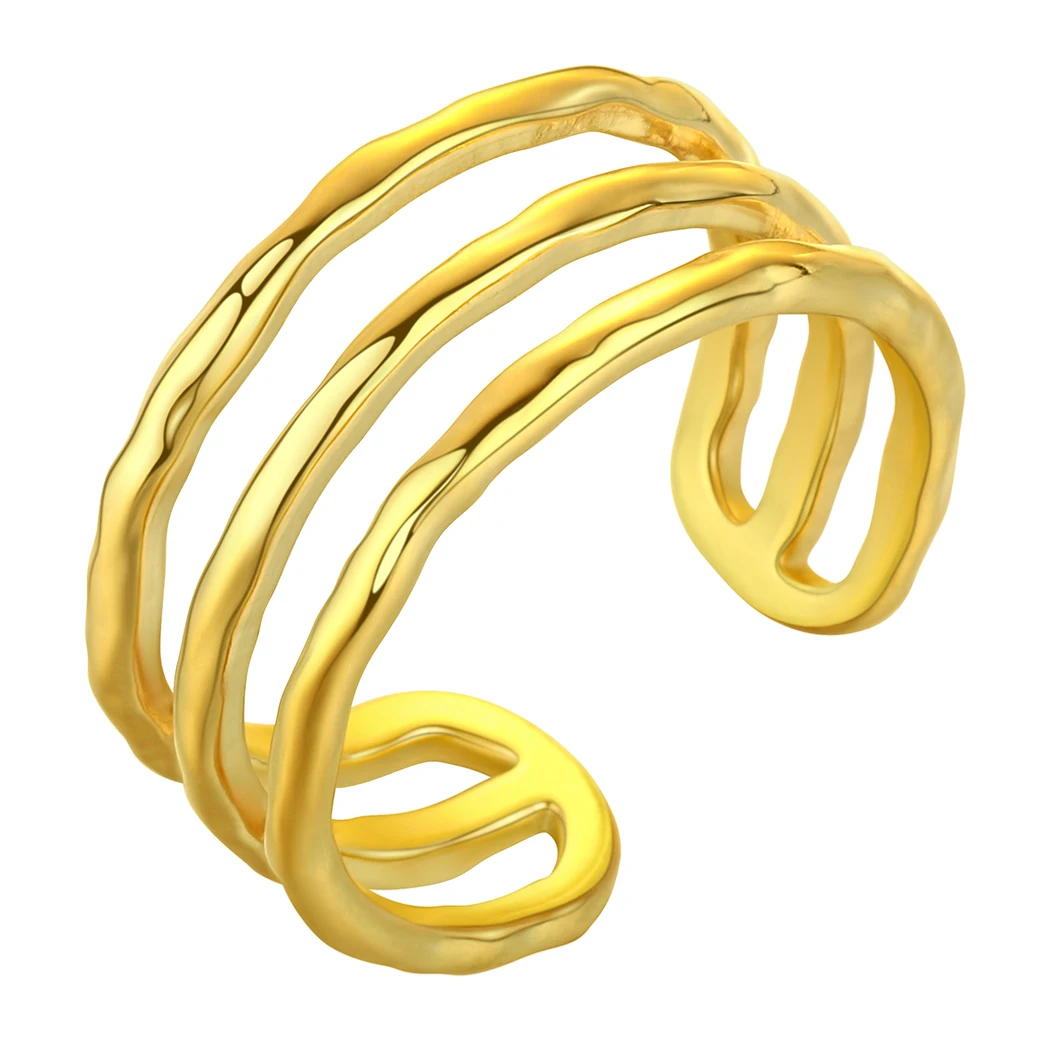 Украшения CHENGXUN из нержавеющей стали простое кольцо со стальным покрытием тонкие