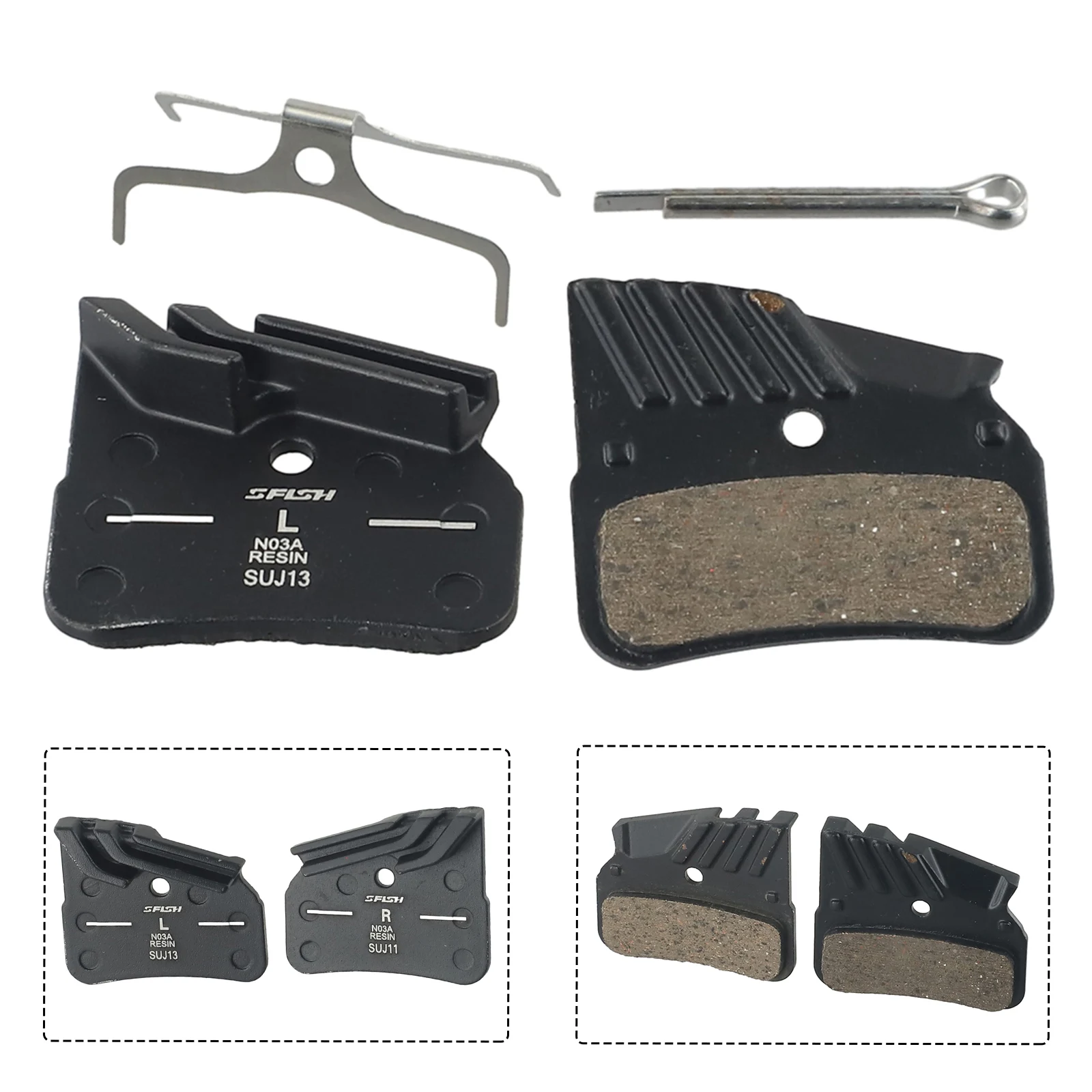 Фото 1 пара N03A велосипедные дисковые тормозные колодки для Shimano/M9120/M8120/M7120 MTB велосипедные дисковые тормозные колодки из органической смолы, детали №2