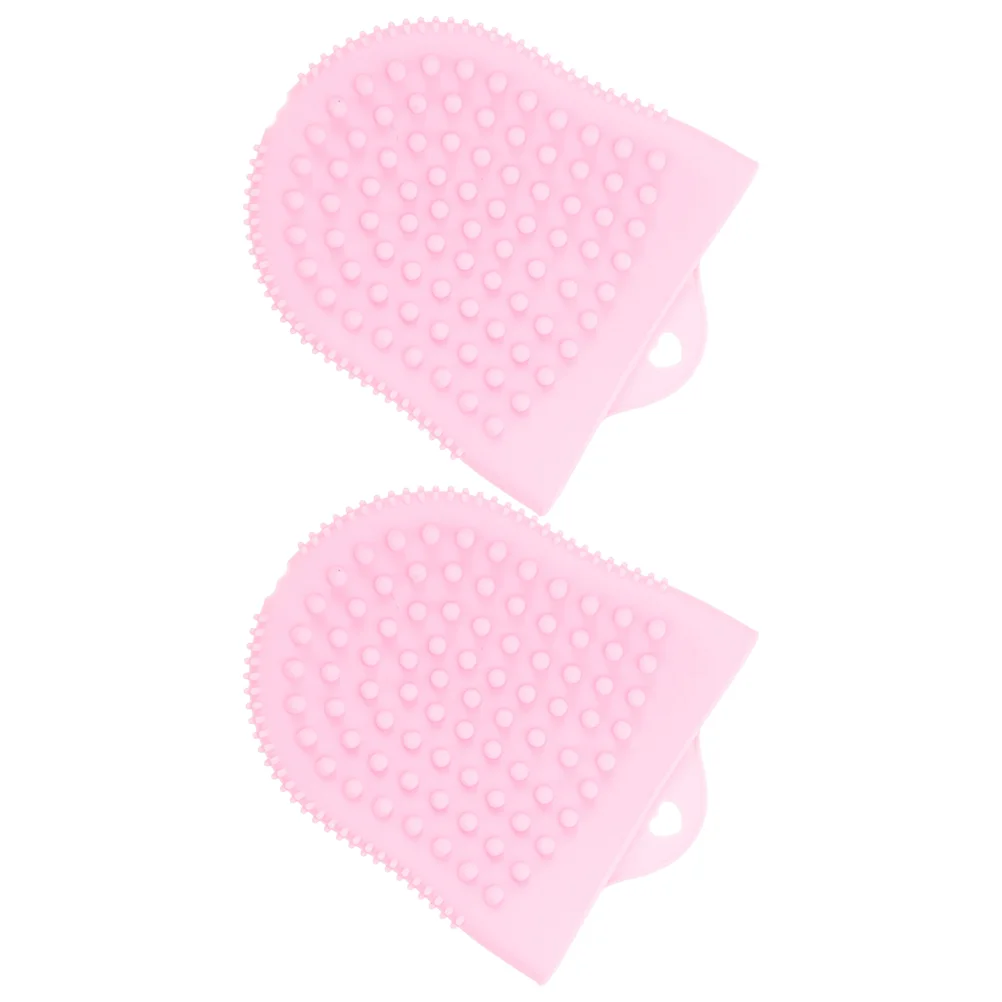 

2 Pcs Scrubs Facial Cleansing Brush Face Blackhead Exfoliator Scrubber Silicone Silica Gel Man