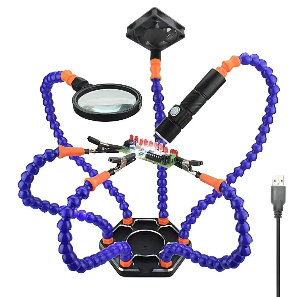 Приспособление для пайки рук держатель печатной платы третьей руки 3-кратная