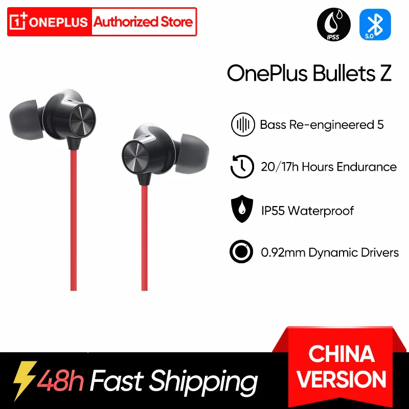 

OnePlus Bullets Wireless Z Earphones Bass Edition in-Ear Earphone Bluetooth Headphone Sport Headsets For OnePlus 10 Pro 10T ACE