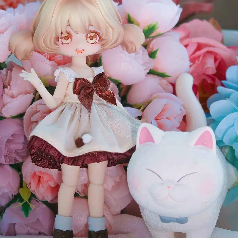 Ufdoll Fruit Series Uf12 Points Bjd Doll Tide Play Ob11 Gsc Clay 14 см Полный набор