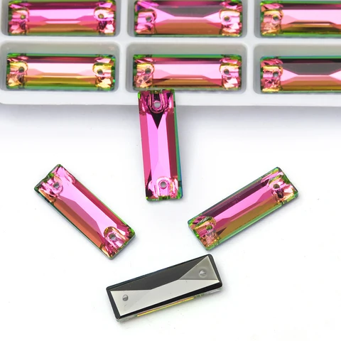 Хрустальные стразы Pubrilex космический багет 6x18 мм, 9x26 мм