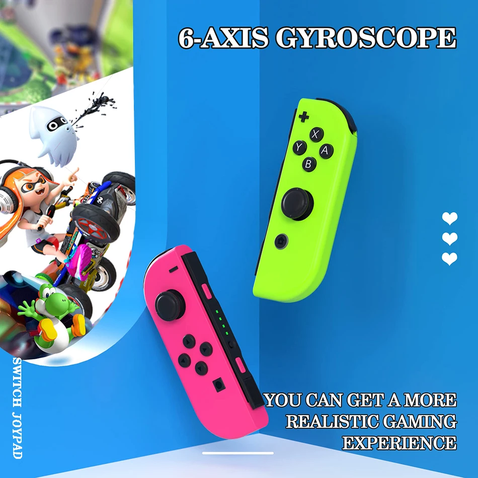 Wireless Switch Controller Joys Con Gamepad For Switch Control With Straps Dual Vibration Joysticks For Switch Joypad