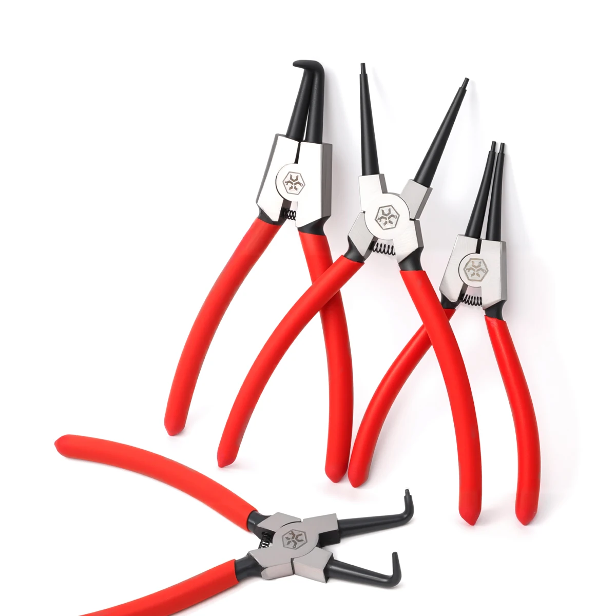 

9-дюймовые плоскогубцы для внутреннего/внешнего стопорного кольца, прямые/сдвижные головки, многофункциональные автоматические стопорные кольца, ручной инструмент для ремонта мотоциклов