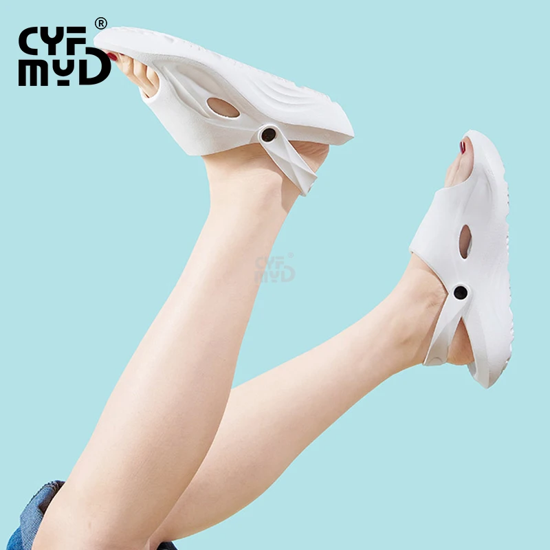 Women's Home Slippers Sturdy Sole Summer 2023 New Shoe for Woman Outdoor Non-slip Sandlas Wear-resistant Comfortable Slides