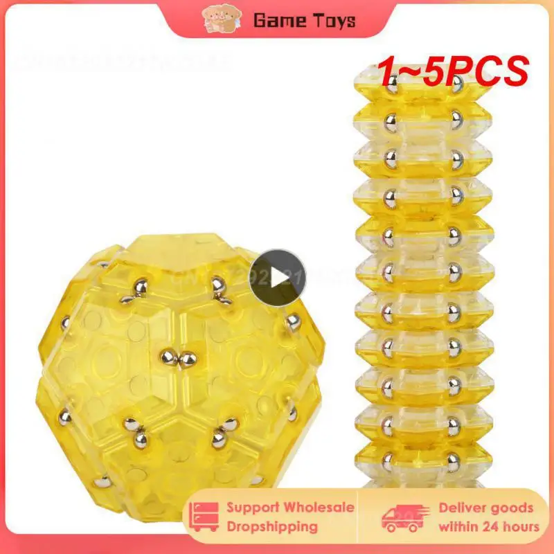 

1 ~ 5 шт. антистрессовая Магнитная пентагональная Игрушка антистресс волшебный шар Обучающие декомпрессионные игрушки для детей и взрослых