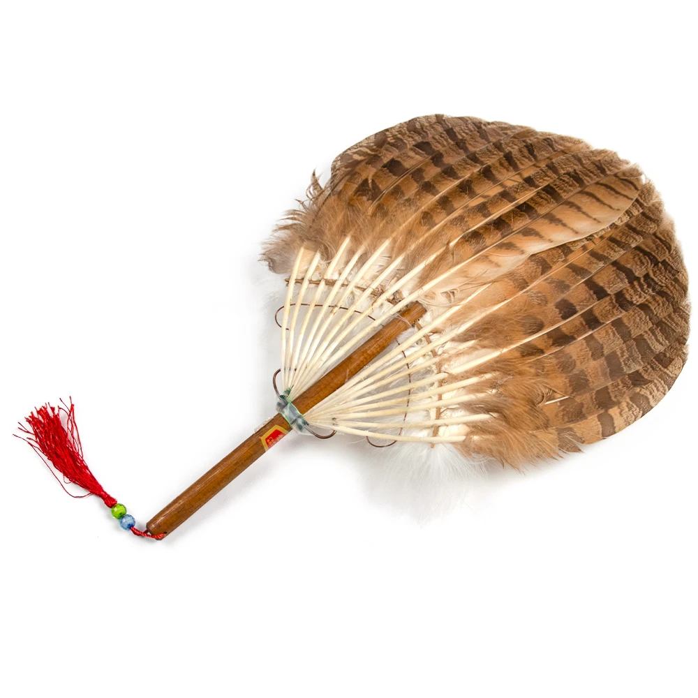 

Древние Zhuge Liang веер Ретро натуральное гусиное перо в китайском стиле встроенные веера ремесла Технические характеристики