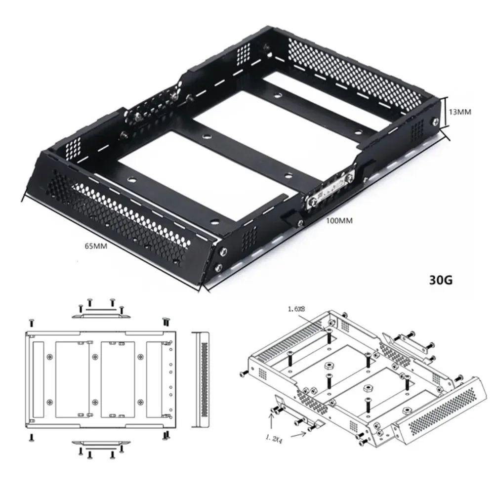 Металлический багажник на крышу для 1/24 RC гусеничного автомобиля осевой SCX24 AXI00002T1