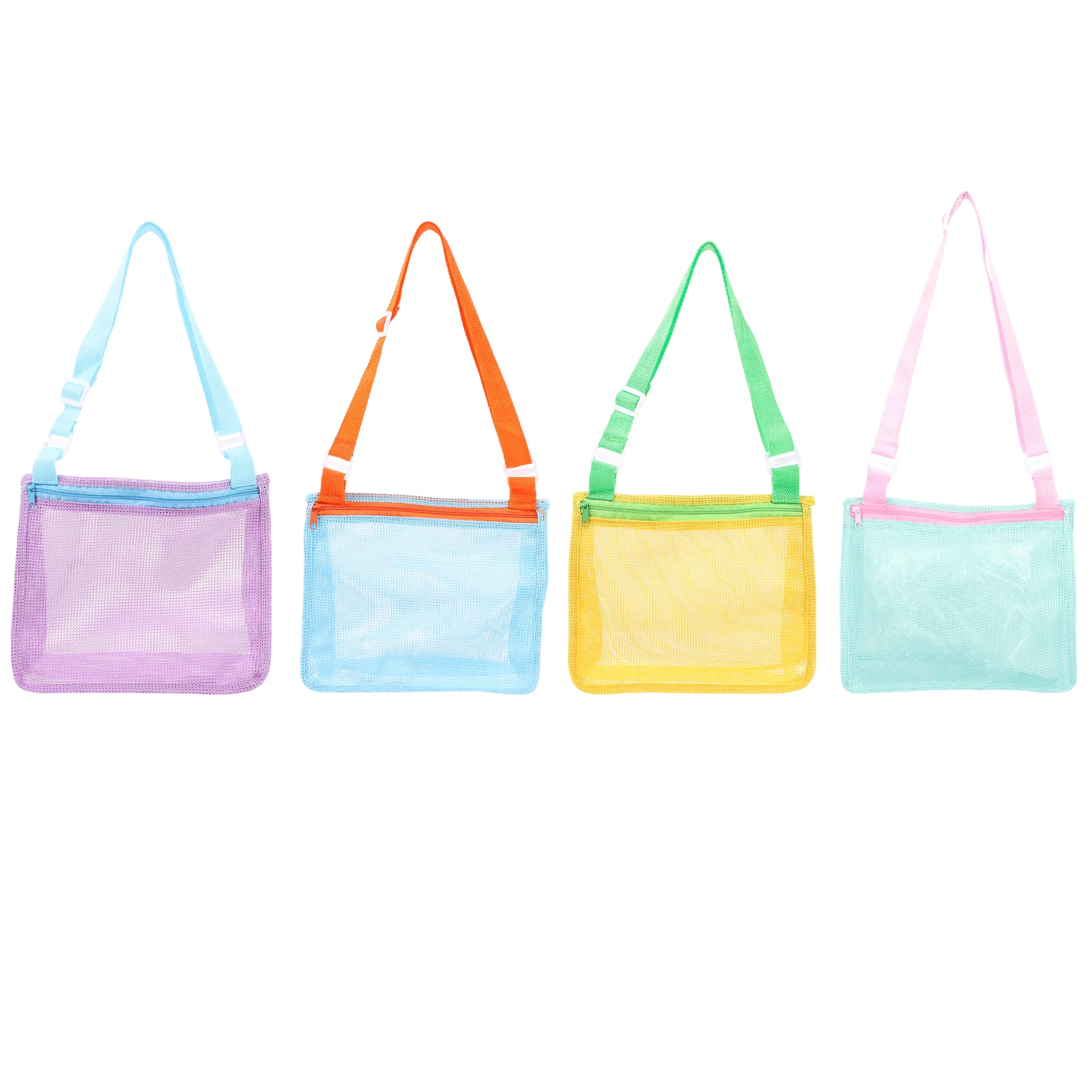 

4 Pcs Beach Bag Sand Toyss Purse Bag Portable Collecting Pearlescent Convenient Nylon Accessory Multi-function Supply