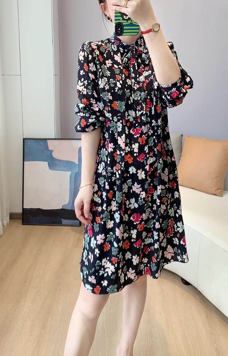 

Оригинальная эксклюзивная новая весенняя коллекция с цветочным принтом, модель UK 6-UK 18