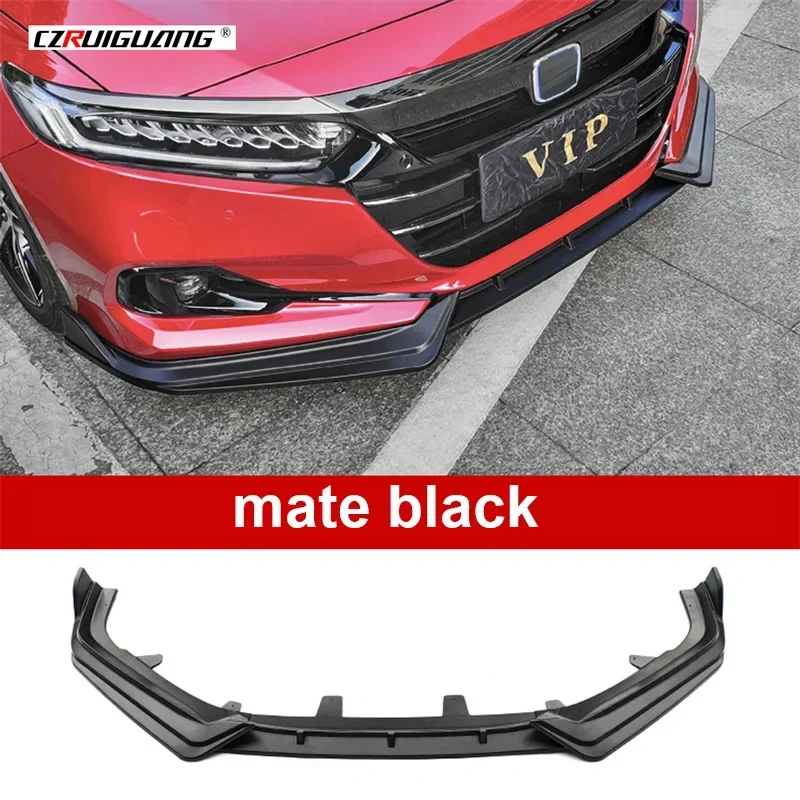 

Для Honda 10,5-го поколения Accord 2022, передний бампер автомобиля, нижняя губа, передний спойлер, сплиттер, диффузор для подбородка, Perotector BodyKit