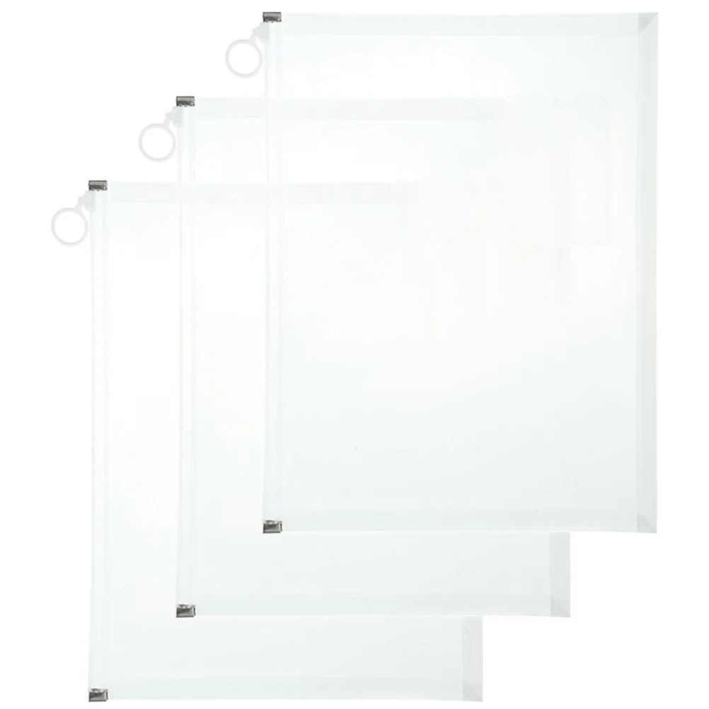 

3 шт., пластиковые пакеты для хранения документов