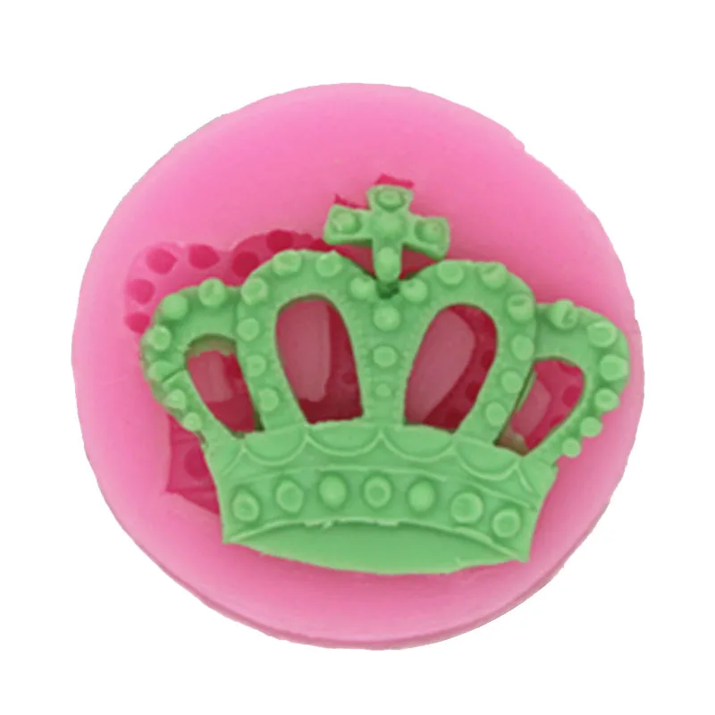 

Crown Silicone Molds Candy Polymer Clay Chocolate Wedding Party Baking Cupcake Topper Fondant Cake Turn Sugar Decorating Tools