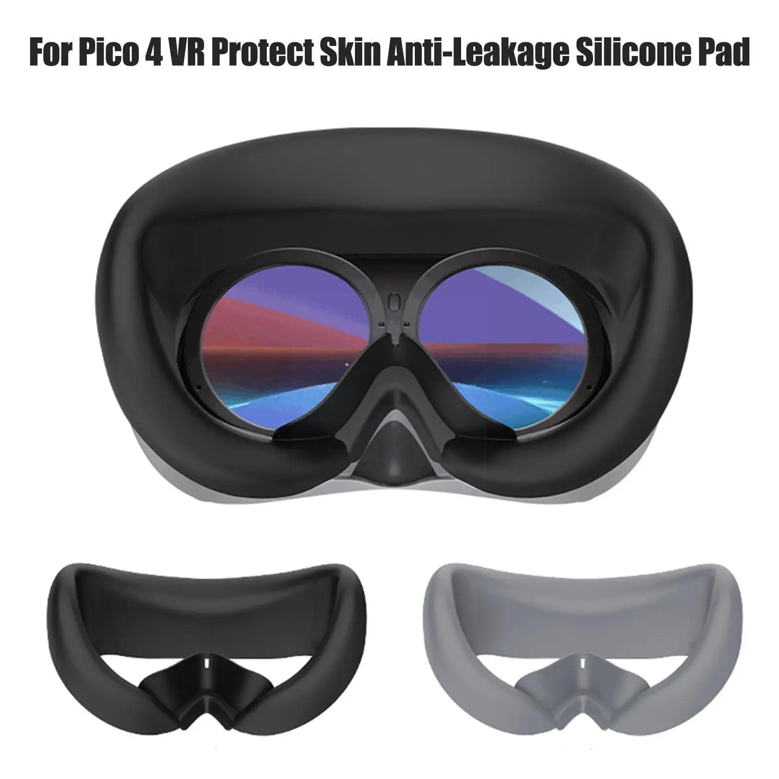 

Lightproof Interface For Pico Neo 4 VR Protect Skin Anti-Leakage Silicone Pad VR Silicone Interface Covers Pads VR Glasses K9R5