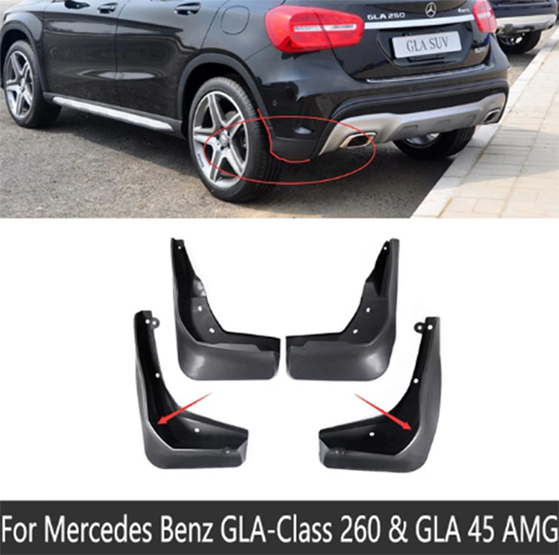 

4x для Mercedes Benz GLA 180 200 220 250 260 AMG X156 Class 2014 2014 2016 2017 2018 2019 брызговики брызговики крыло