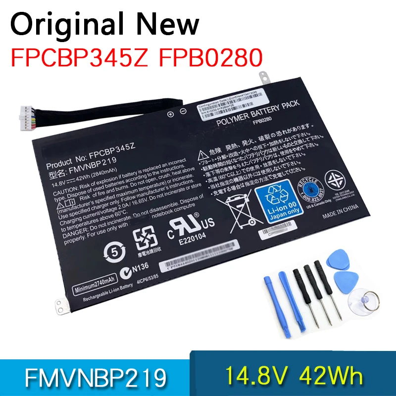Новый оригинальный FMVNBP219 FPCBP345Z FPB0280 Аккумулятор для ноутбука FUJITSU LifeBook UH572 UH552