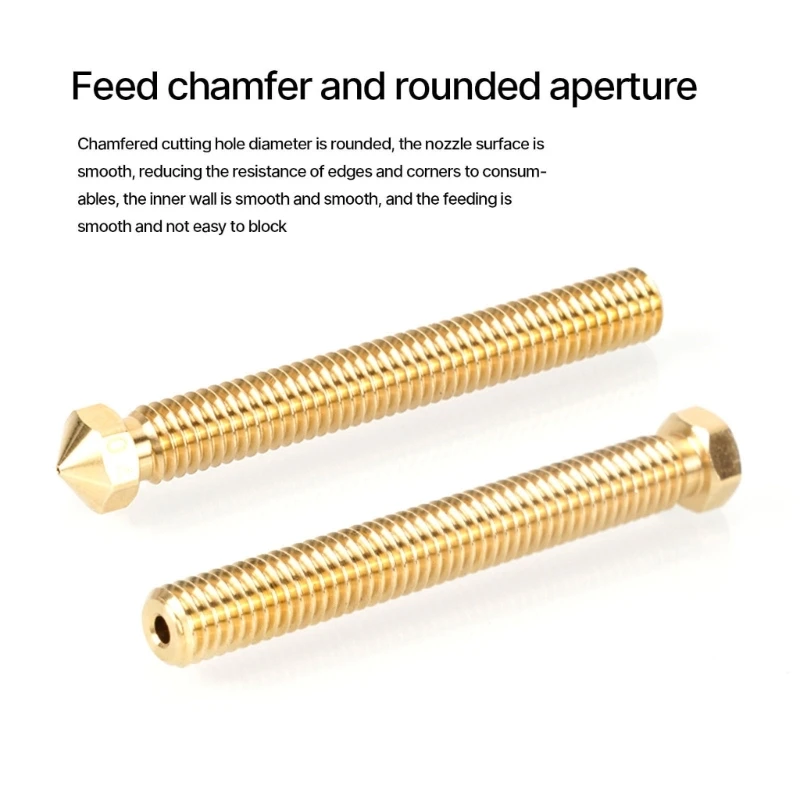

Sturdy Brass Nozzles for 1.75mm/3MM Filament 3D Printer Nozzles High-temperature Resistant Nozzles Replacements