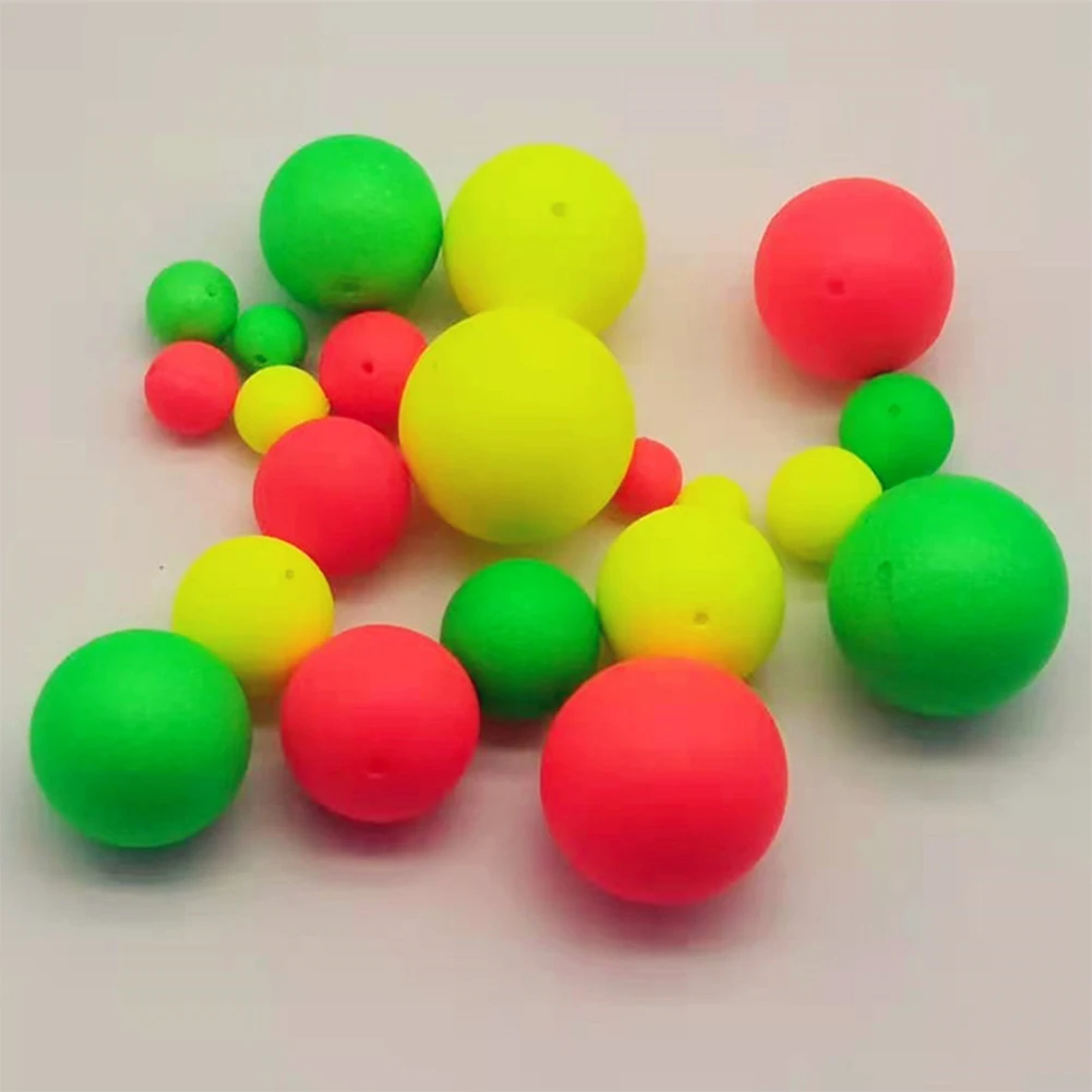 

10pcs 15mm Fishing Round Floats Bobber Ball Beads Foam Strike Indicators Buoys Tackle Ball Floating For Boat Ocean Rock Fishing