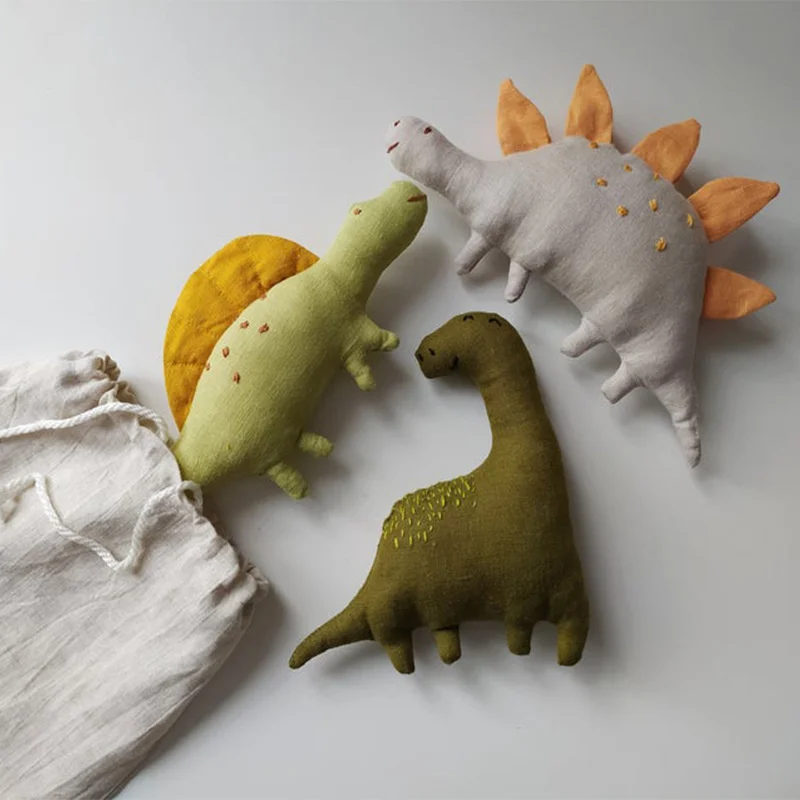 1pcs Cartoon Dinosaur Plush Toys Stuffed Animals Doll Children Boys Birthday Gift Photography Props Home Ornament - купить по