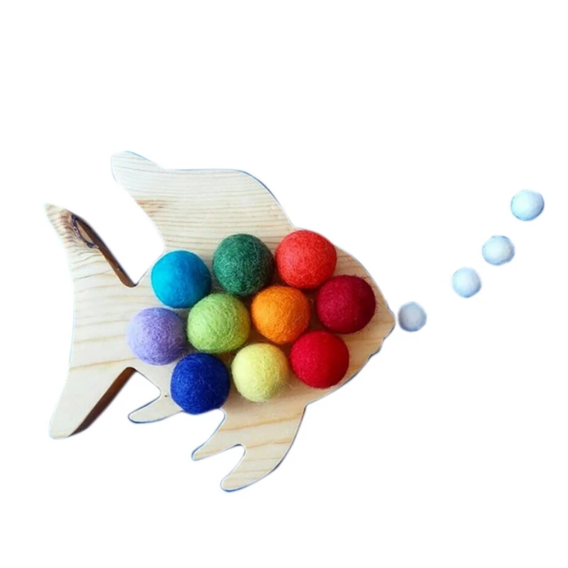 

Educational Wooden Toys For Baby Clouds Cognitive Digital Board Games Puzzle Matching Toys