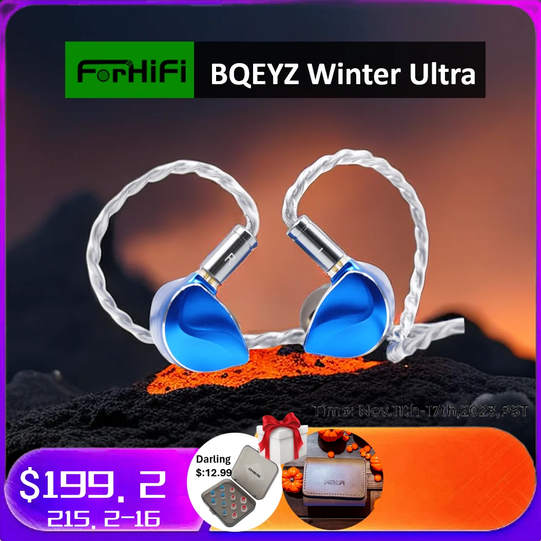 

BQEYZ Winter Ultra Hybrid IEMs 1DD+1BC In-Ear Monitor Earphones with PTZ Bone Conduction | OCC Plated Silver Cable 3.5/4.4mm