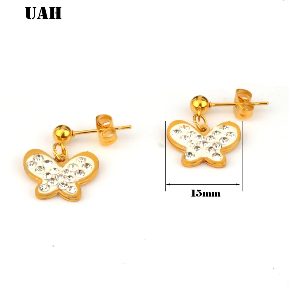 Женский ювелирный комплект из колье и серёг нержавеющей стали