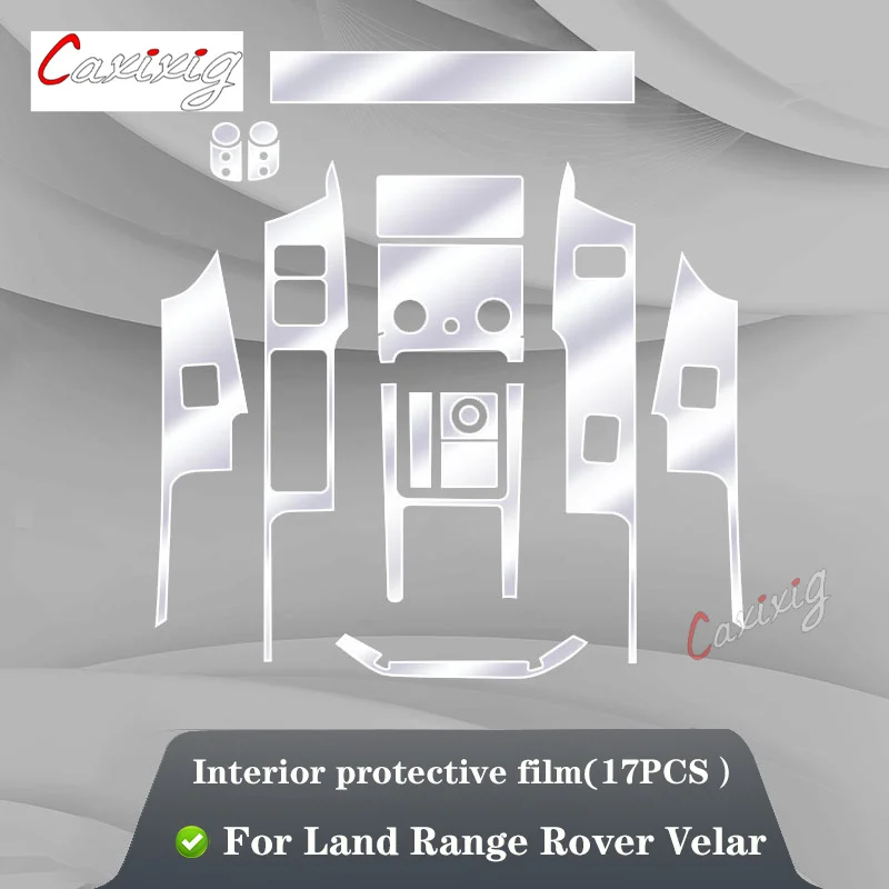 Для Land Range Rover Velar 2017-2020Car интерьерная центральная консоль прозрачная фотопленка с