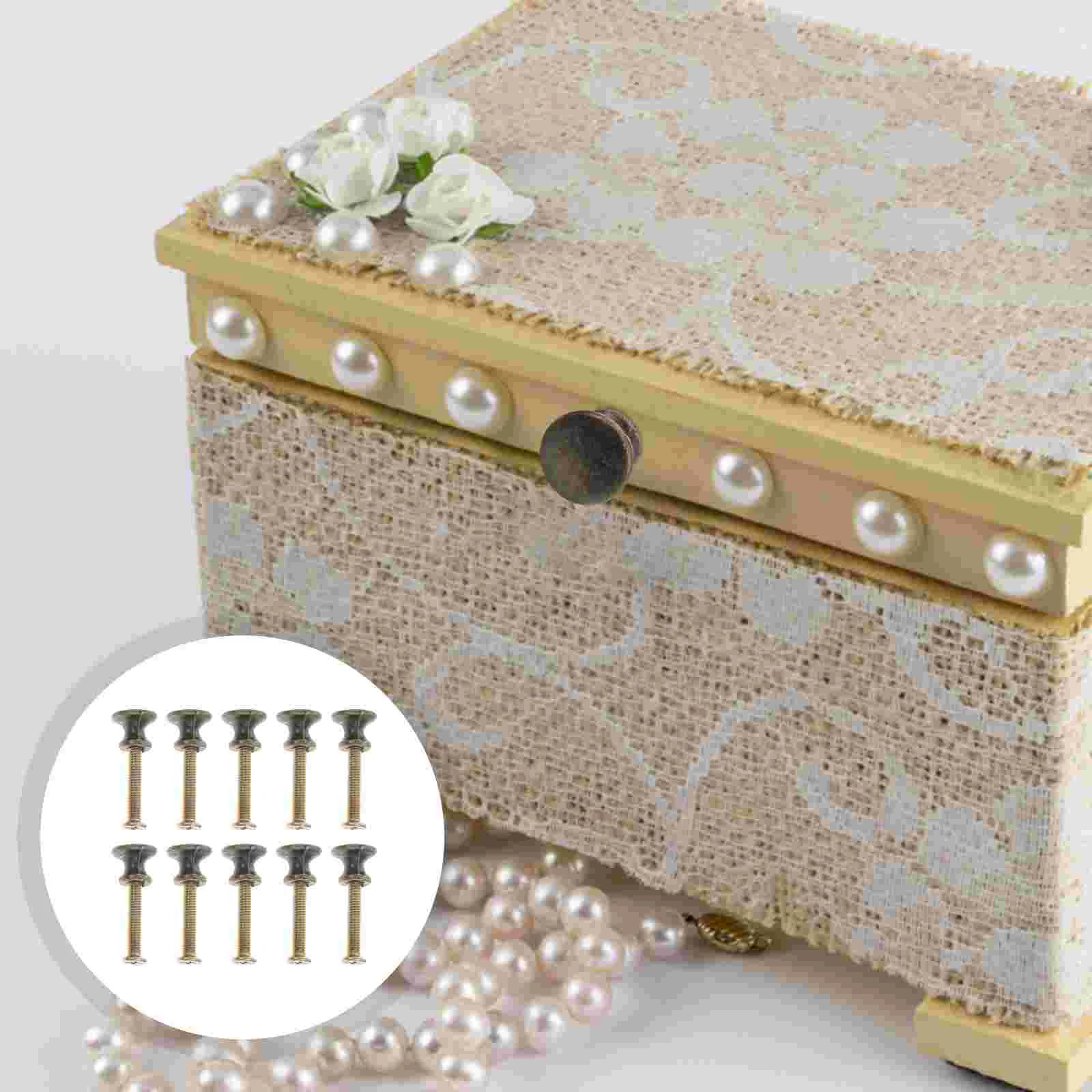 

Pulls Handles Handle Round Mini Knobs Closet Dresser Bin Chest Wardrobe Cupboard Screwsdrawer Jewelry Head Box Cases