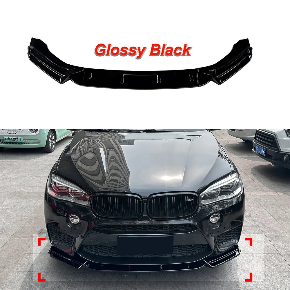 

Для BMW X5M F85 X6M F86 2015-2018 передний спойлер для губ, бампер, лопата, нижний разделитель губ, модификация, комплект кузова автомобиля, глянцевый черный
