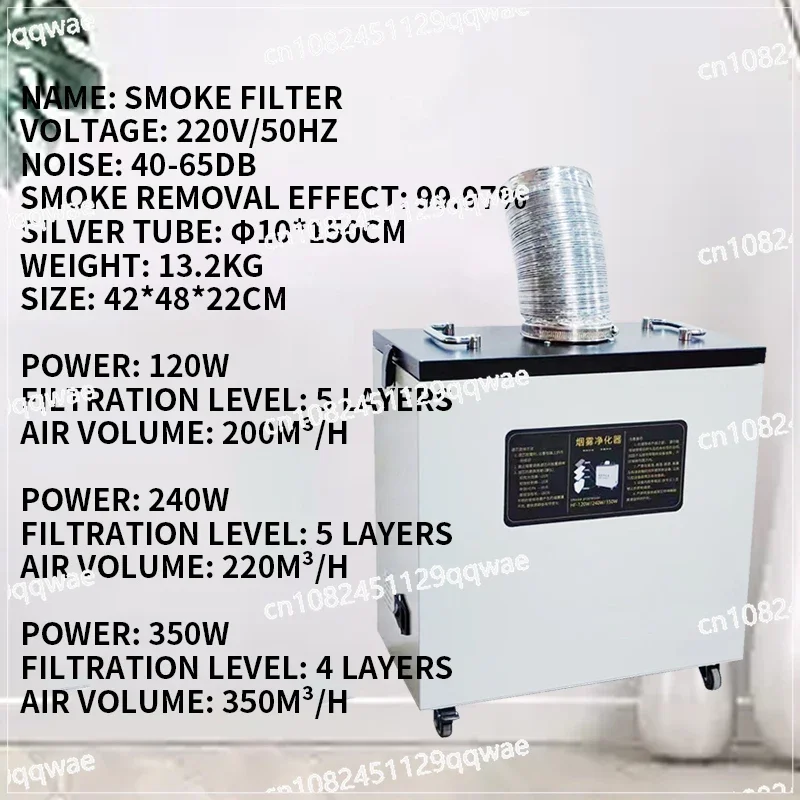 Вытяжка чистого воздуха промышленный очиститель дыма для станка лазерной