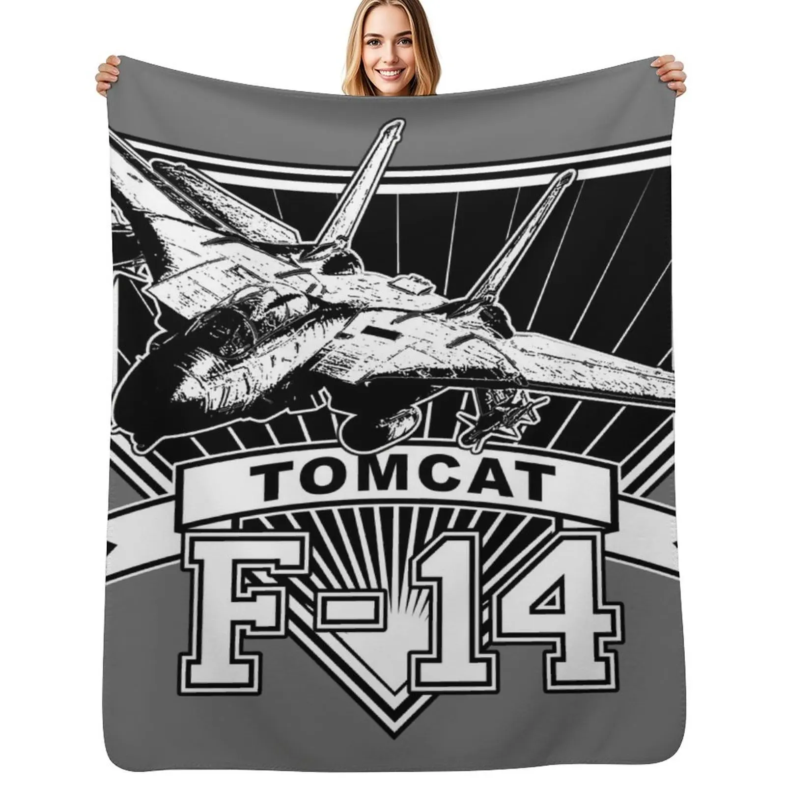 Фото Плед F14 Tomcat, уютный плед из микрофибры для дома и спальни №1