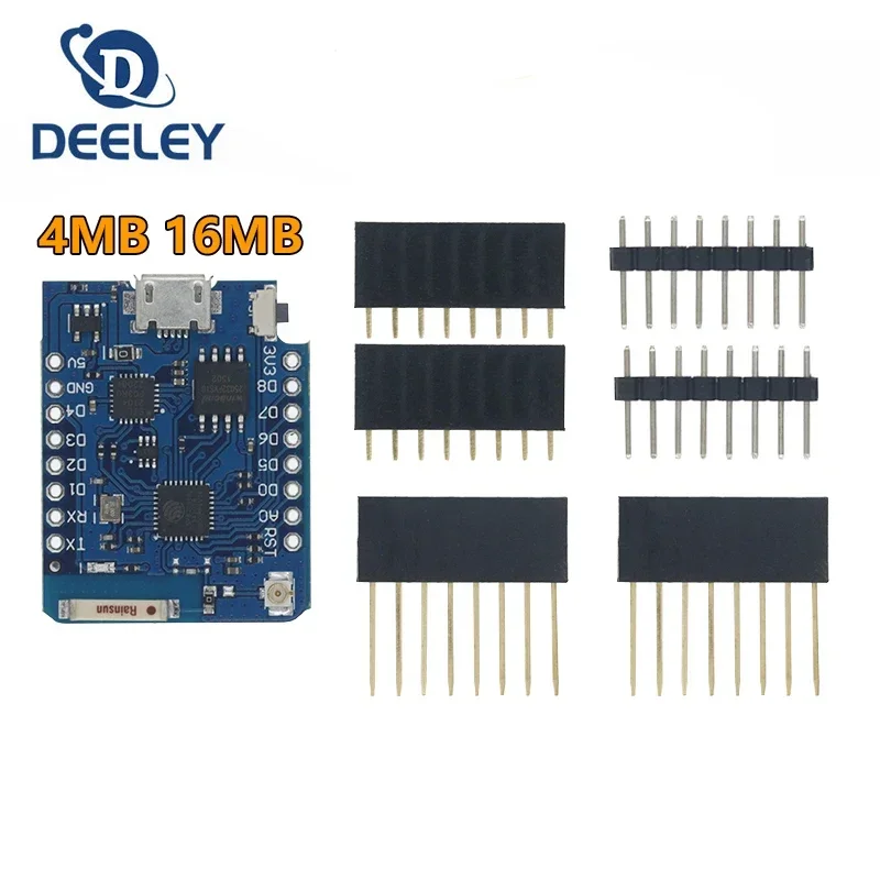 D1 Mini Pro 4 м 16 байт разъем для внешней антенны NodeMCU на базе ESP8266 ESP-8266EX CP2104 WIFI макетная