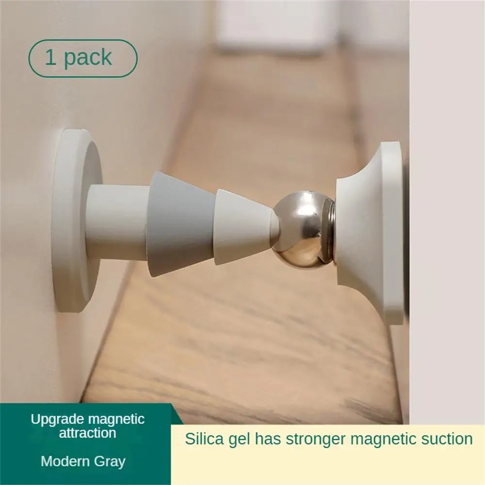 

Silicone Toilet Door Fixed Punch-free Installation Door Stopper Anti-collision Door Stops Household Accessories New Door Suction