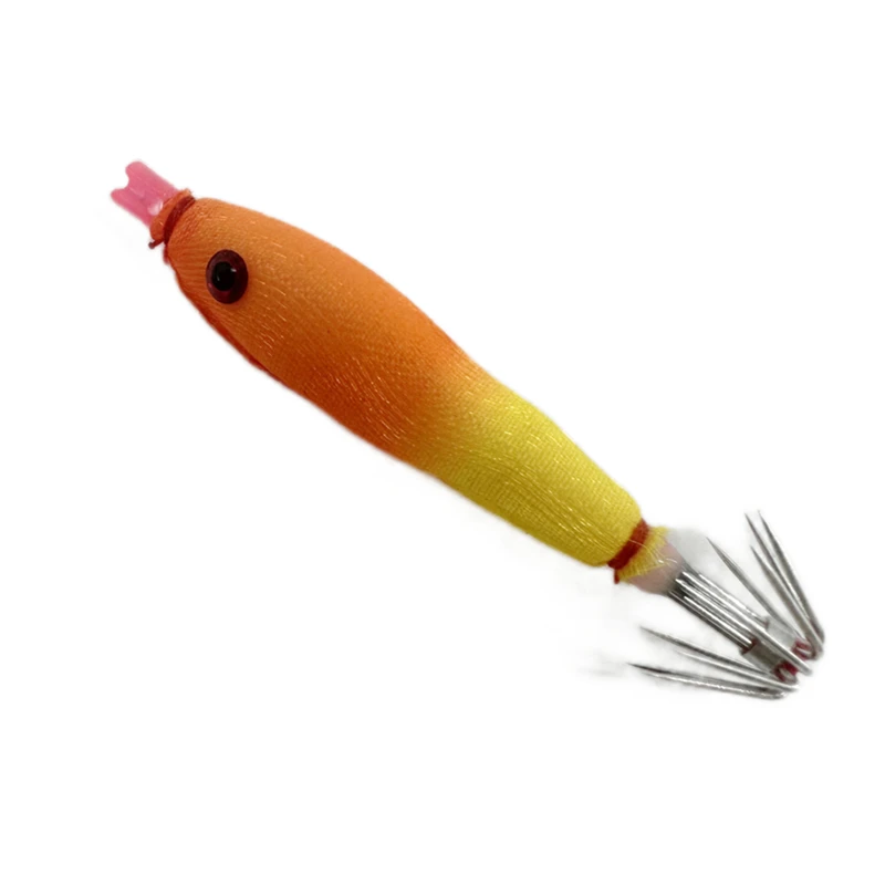 

2pcs*single Explosion HookFishing Bazooka Squid Hook Cloth Roll Soft Body Luminous UV Blowing Tube Octopus Jig Hook Wood Shrimp