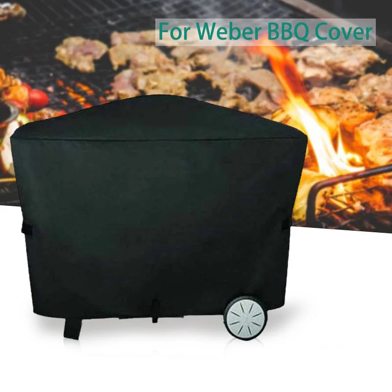 Фото Чехол для барбекю или гриля Weber Q2000 Q3000, чехол для барбекю, аксессуары для барбекю на открытом воздухе, пылезащитные водонепроницаемые защитн... №3